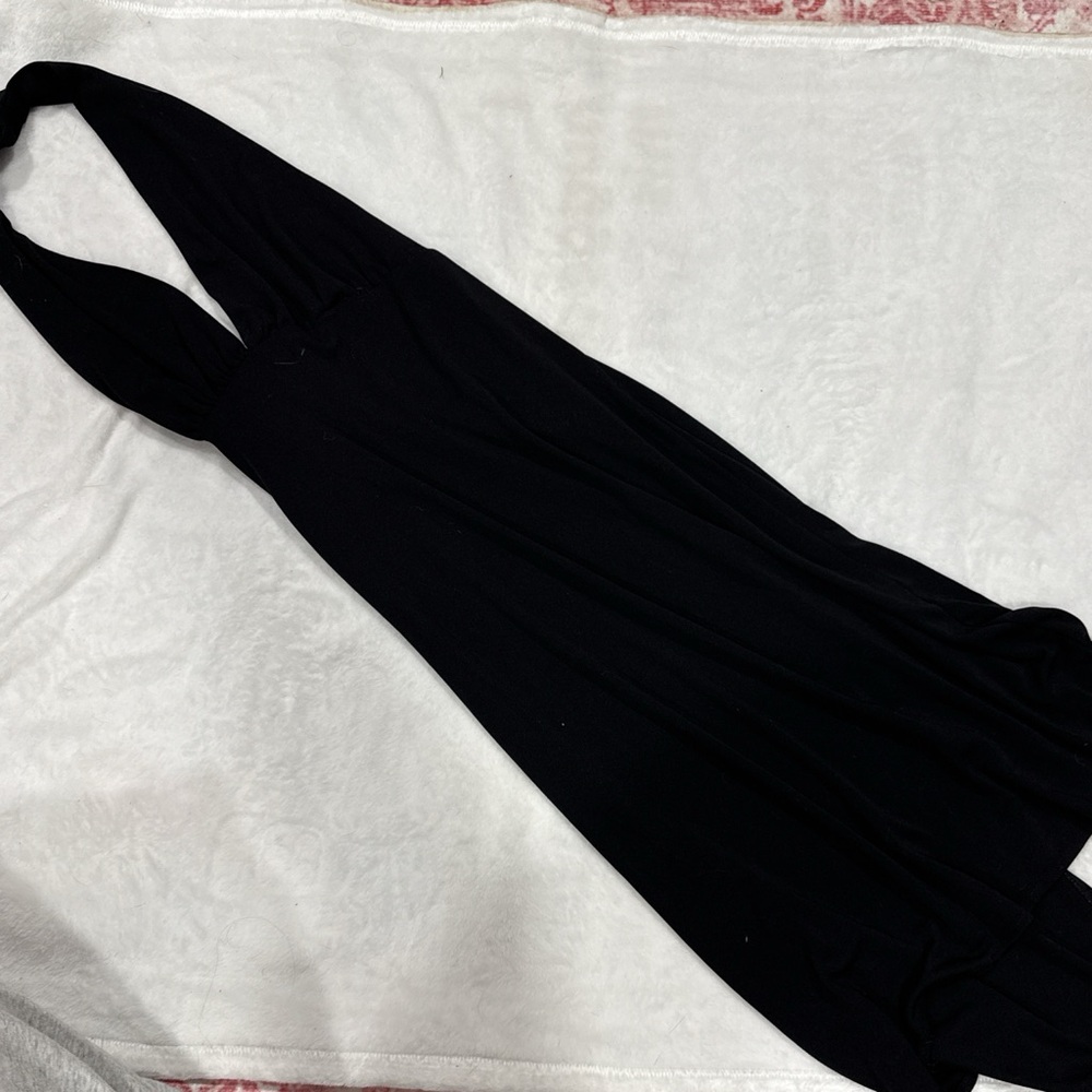 Black Halter Mini Dress